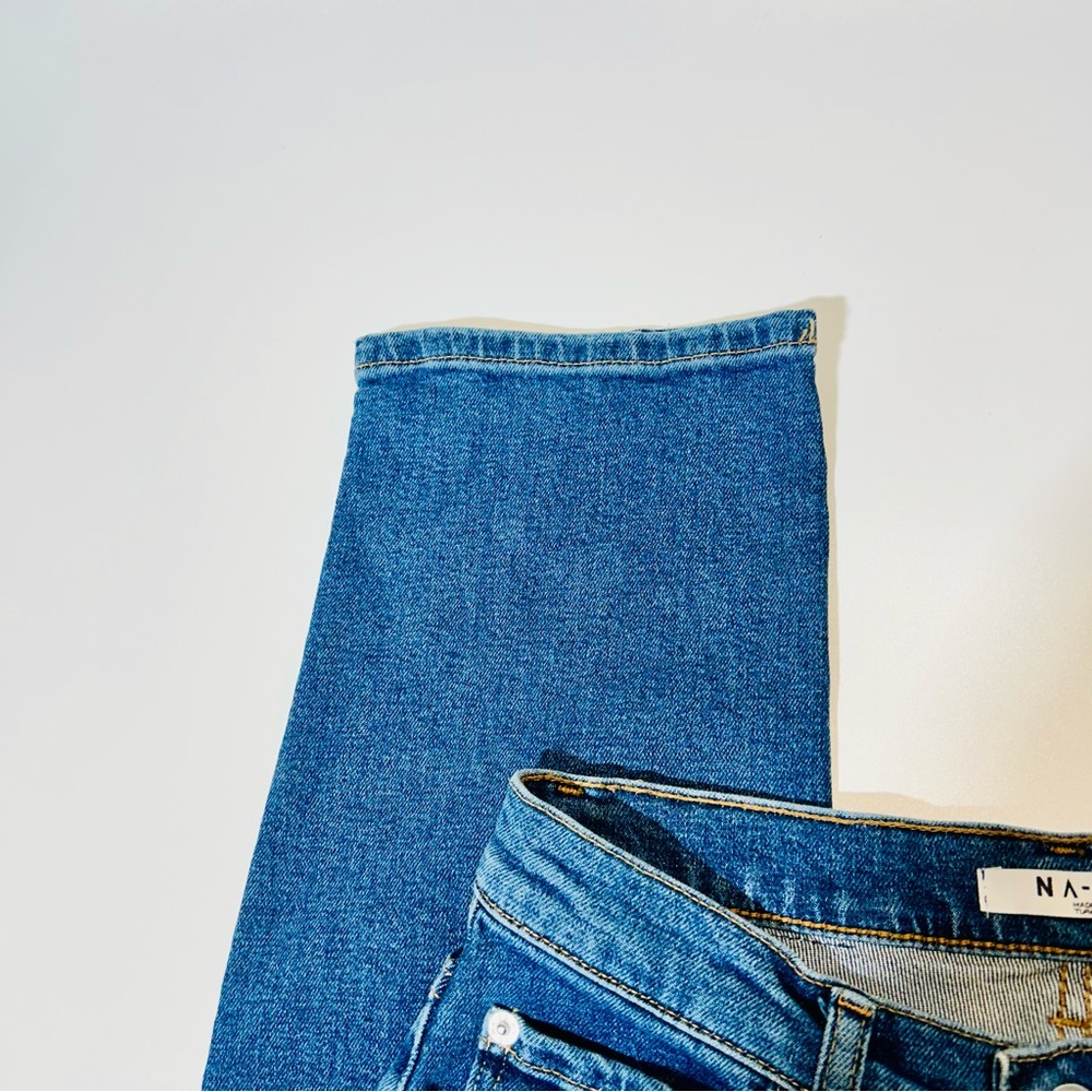 NAKD jeans Straight High Waist jeans button fly stretchy New women size 25 - Picture 7 of 13